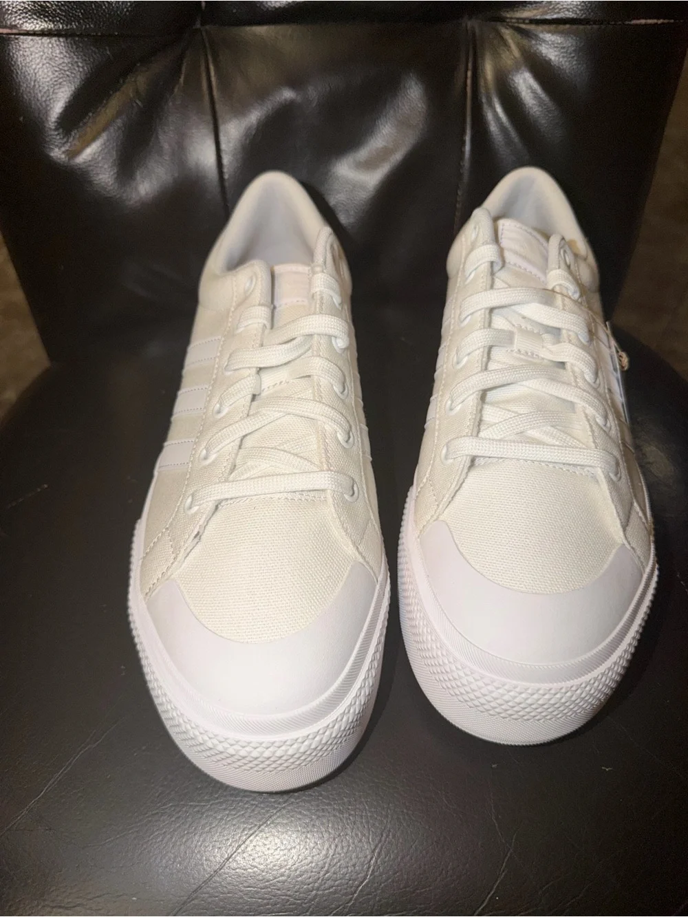 adidas Women’s White Low-Top Canvas Sneaker